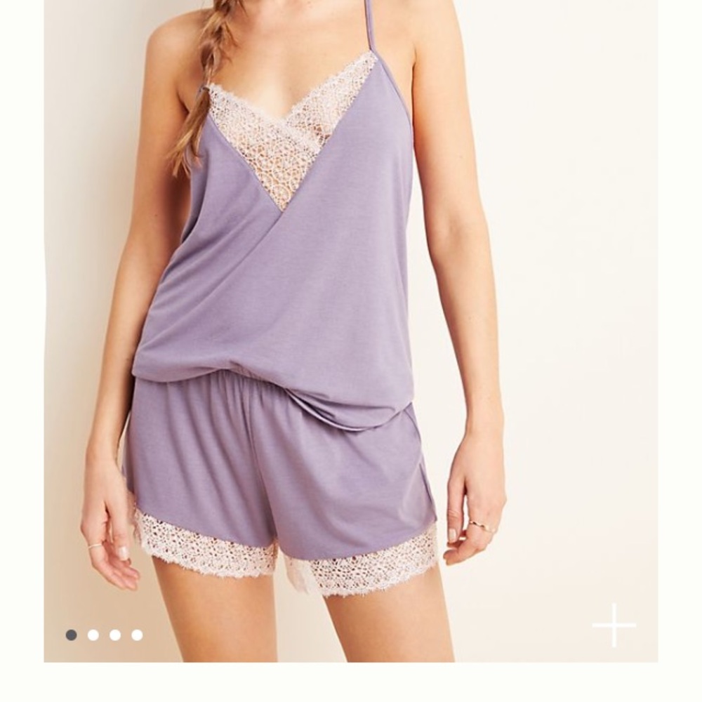 Lavender anthropologie pajama set